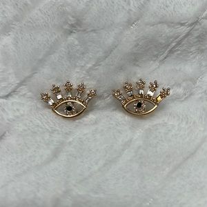 Evil Eye stud earrings